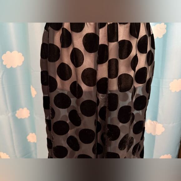 Victoria's Secret sheer polka dot lingerie wide leg pants.- S to M - Picture 11 of 12